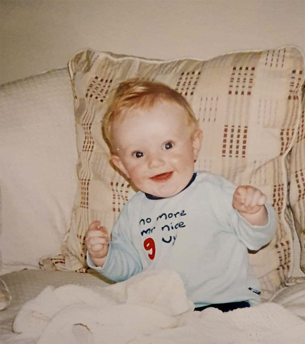 Jack Puttock as a youngster